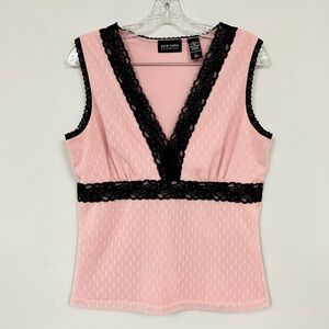 NY & CO 💄 New York & Company Lace Shell - Size L